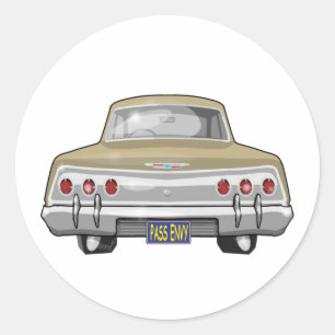 1962 Chevrolet Impala Classic Round Sticker