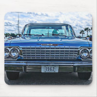 1962 Chevrolet Impala Hotrod Muscle Car Mousepad