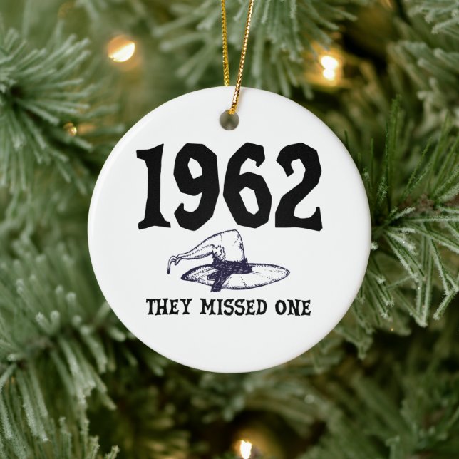 1962 They Missed One Salem Witch Halloween  Ceramic Ornament (Tree)