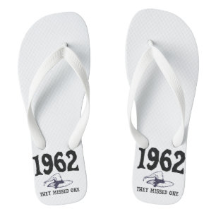 1962 They Missed One Salem Witch Halloween Flip Flops