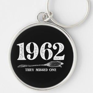 1962 They Missed One Salem Witch Halloween  Keychain