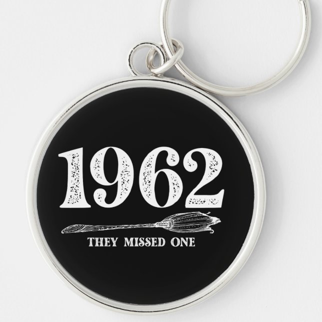 1962 They Missed One Salem Witch Halloween  Keychain (Front)