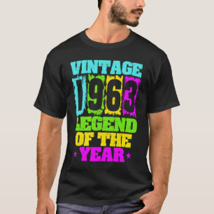 1963 Birthday Vintage 1963 & Born In 1963 Made In  T-Shirt