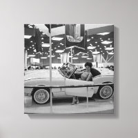 1963 Chicago Auto Show Woman Model in Triumph Car