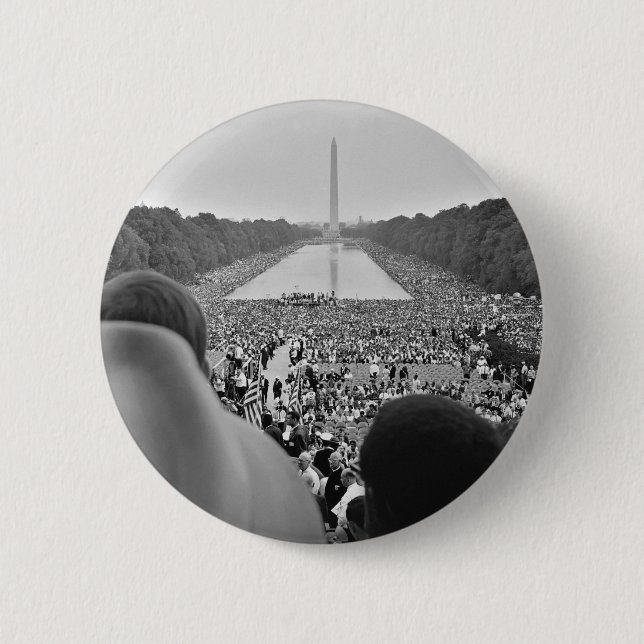 1963 Civil Rights March on Washington D.C. 2 Inch Round Button (Front)