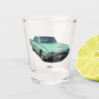 1963 classic car shot glass