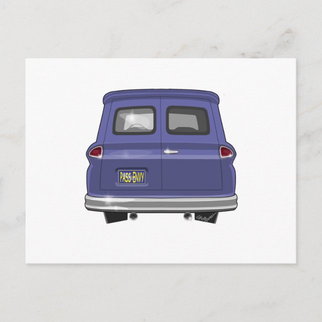 1963 GMC Chevy Panel Truck Postcard (Front)