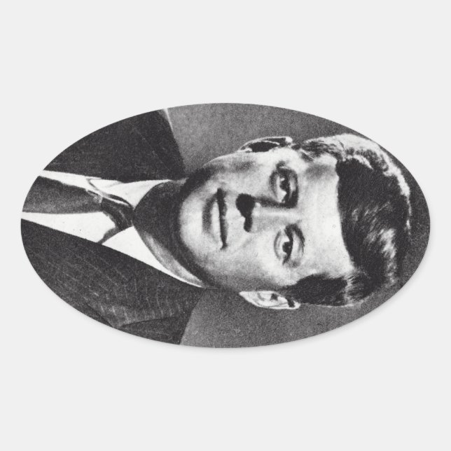 1963 In Memoriam, President Kennedy Oval Sticker (Front)