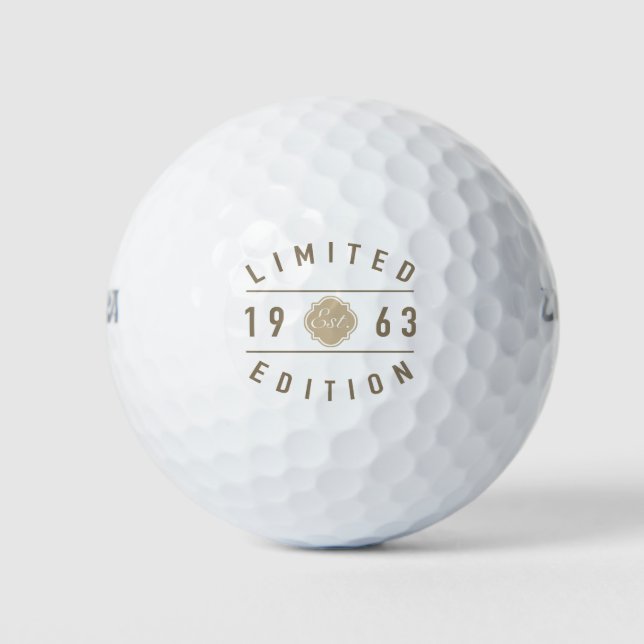 1963 Limited Edition 60th Birthday Golf Balls (Front)