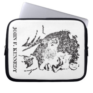 1963 profile of John F. Kennedy Laptop Sleeve