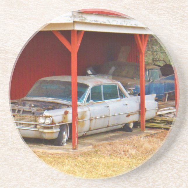 1963 Silver Sadan deville Coaster (Front)