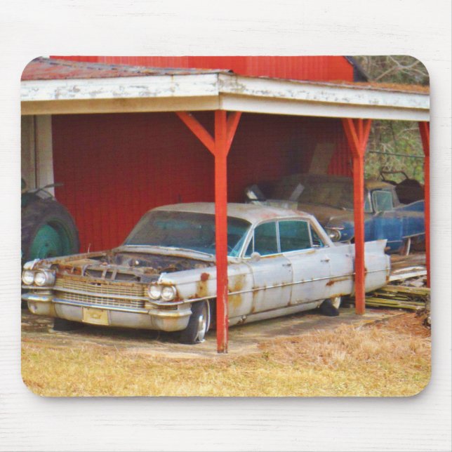 1963 Silver Sadan deville Mouse Pad (Front)