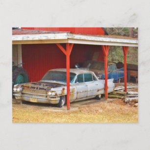 1963 Silver Sadan deville Postcard