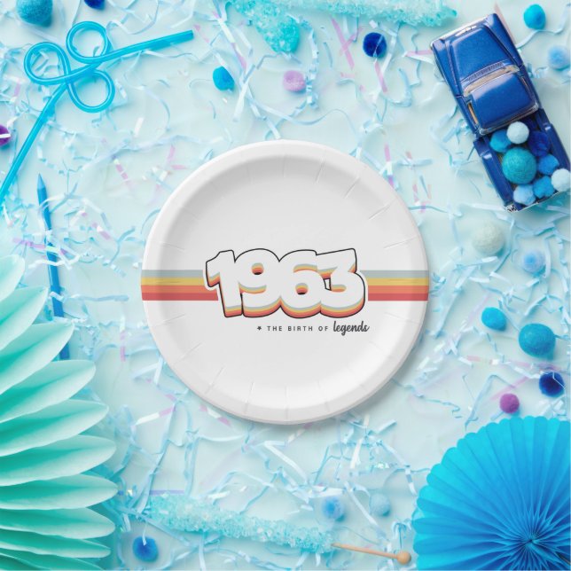 1963 The birth of legends Paper Plate (Party)