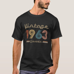 1963 Vintage Classic Retro Birthday Gift T-Shirt