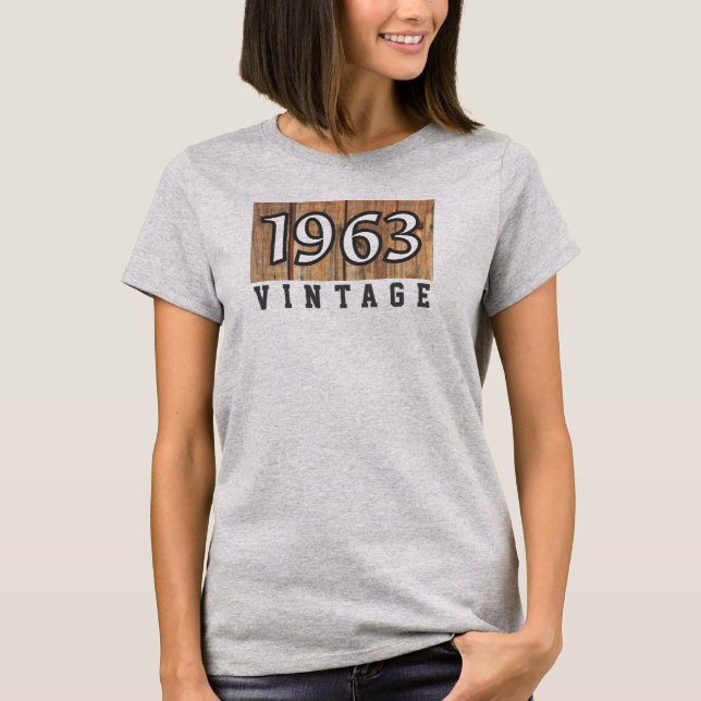 1963 Year of Birth T-Shirt (Front)