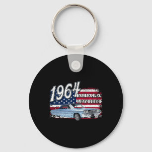 1964 64 Impala Lowrider Ss 4th Of July American Keychain