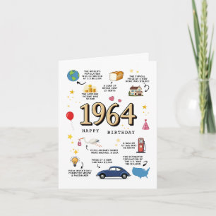 1964 Birthday Card For Dad or Mom
