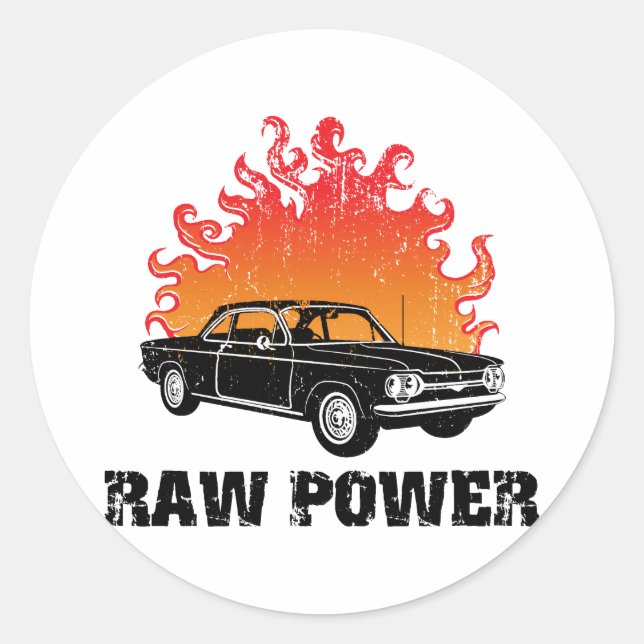 1964 Chevrolet Corvair Classic Round Sticker (Front)