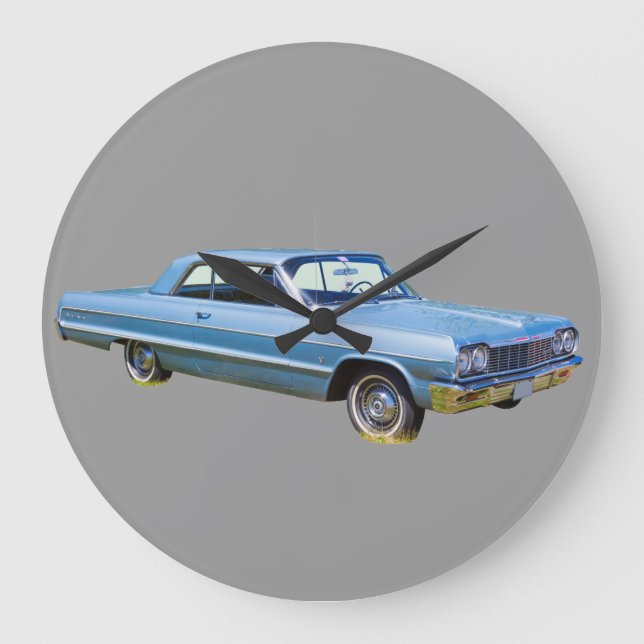 1964 Chevrolet Impala Antique Car Large Clock (Front)