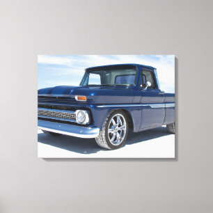 1964 chevy c10 "hot rod" "street rod" pickup truck canvas print