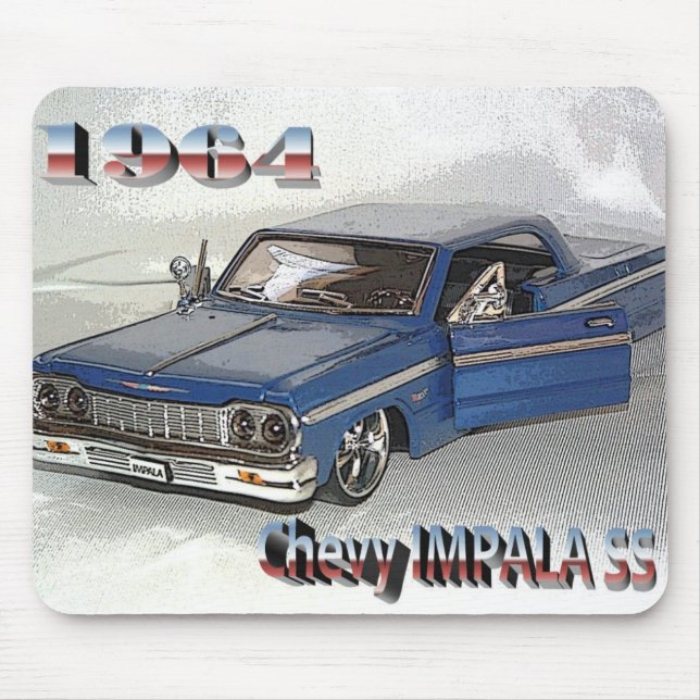 1964 Chevy IMPALA Mouse Pad (Front)