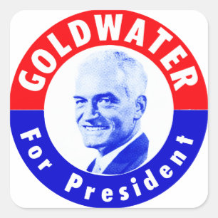 1964 Goldwater for President Square Sticker