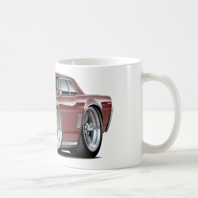 1964 GTO Maroon Car Coffee Mug (Right)