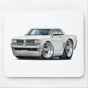 1964 GTO White Car Mouse Pad