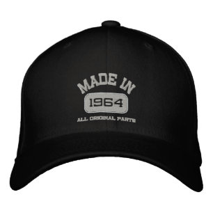 1964 Humour de pièces d'origine Casquette brodé