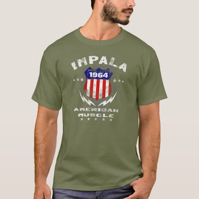 1964 Impala American Muscle v3 T-Shirt (Front)