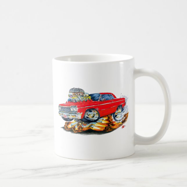1964 Impala Red Car Coffee Mug (Right)