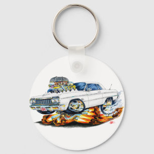 1964 Impala White Car Keychain