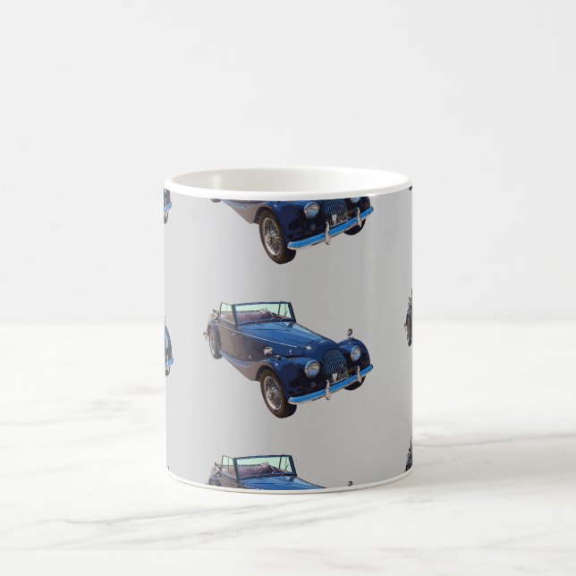 1964 Morgan Plus 4 Convertible Sports Car Coffee Mug (Center)