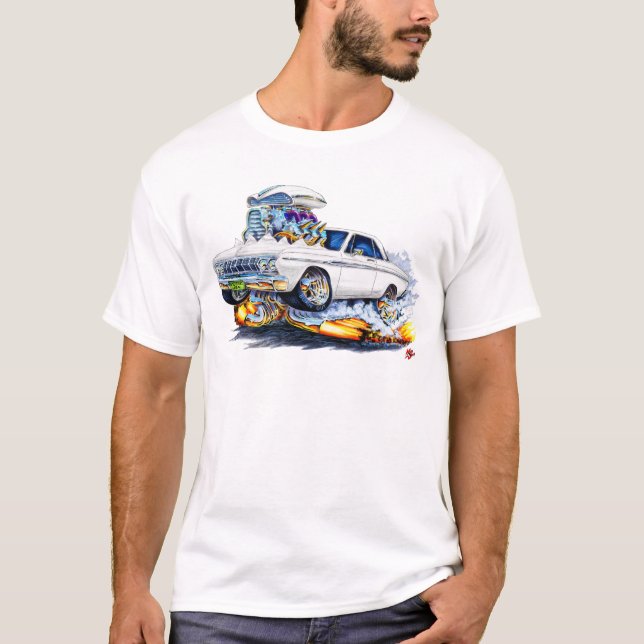 1964 Plymouth White Car T-Shirt (Front)