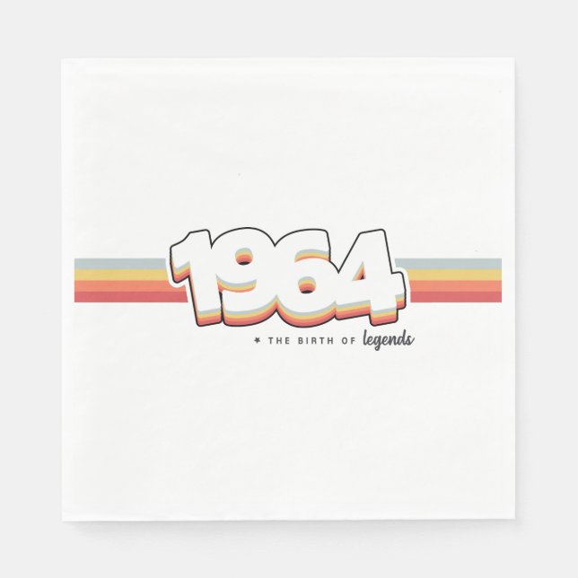 1964 The birth of legends Napkin (Front)