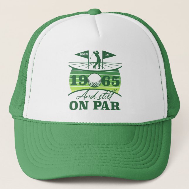 1965 60th Birthday Golf Humour Trucker Hat (Front)