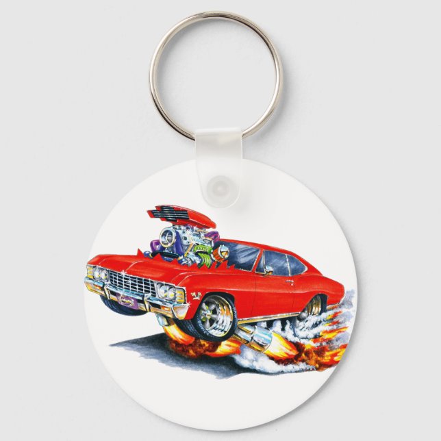 1965-66 Impala Red Car Keychain (Front)