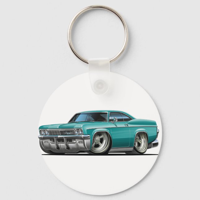 1965-66 Impala Teal Car Keychain (Front)