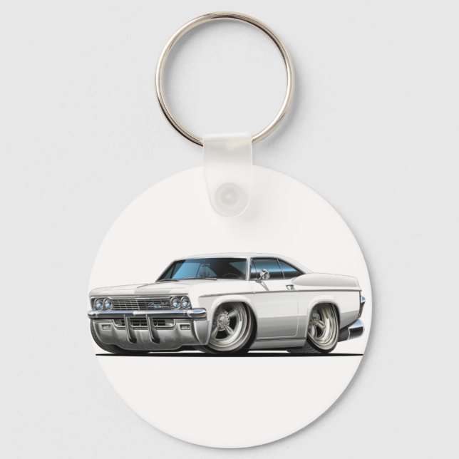 1965-66 Impala White Car Keychain (Front)