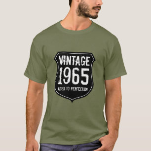 1965 aged to perfection   Vintage birth year shirt