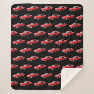 1965 Chevy Chevelle Mailbu SS Muscle Car Sherpa Blanket