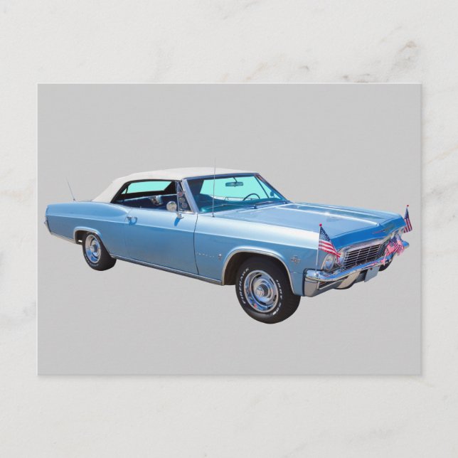 1965 Chevy Impala 327 Convertible Postcard (Front)