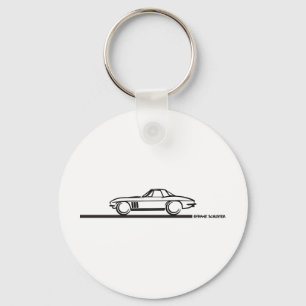 1965 Corvette Stingray Hardtop BLK Keychain