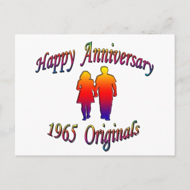 1965 Couple Postcard (Front)