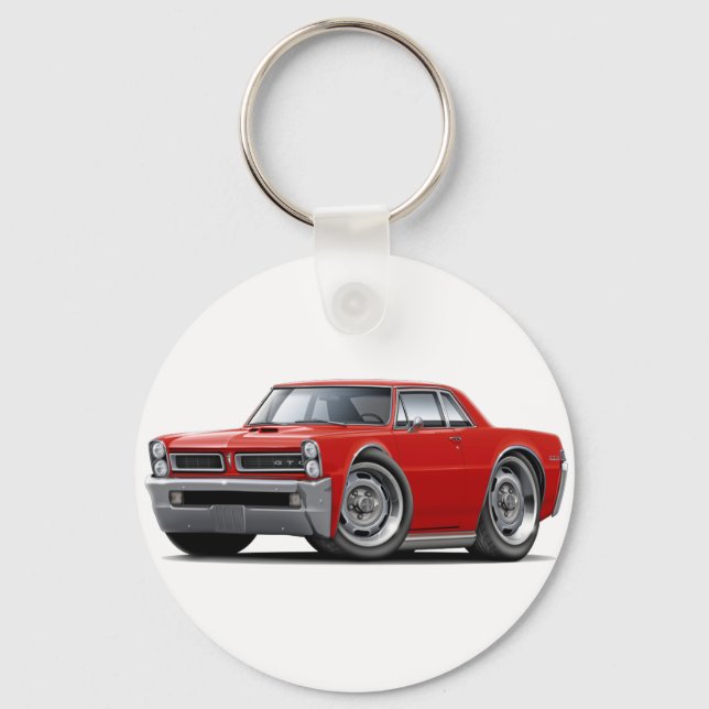 1965 GTO Red Car Keychain (Front)