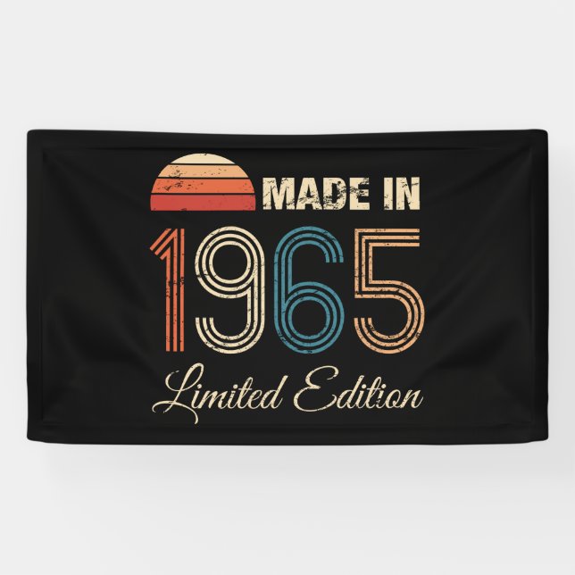 1965 Vintage 60th Birthday Banner (Horizontal)