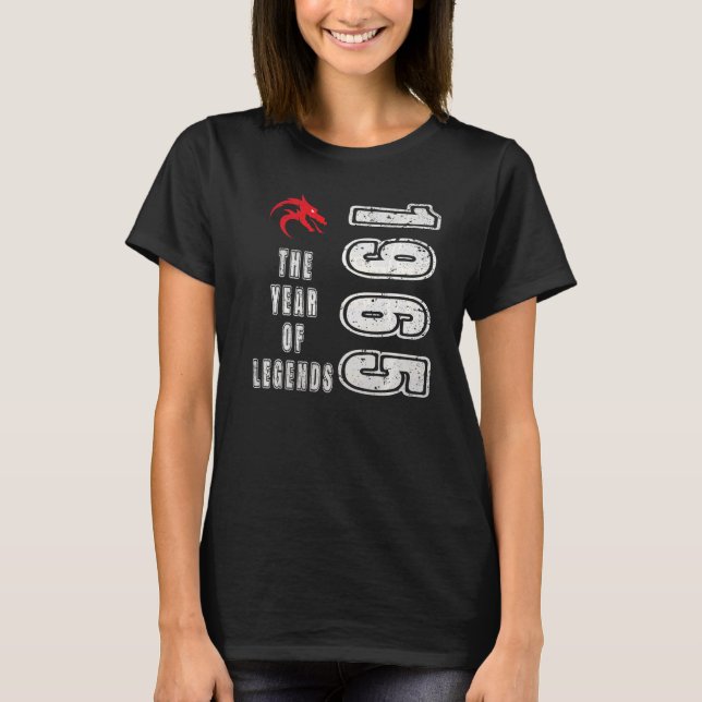 1965 year of birth 1965 Year of Legends birthday T-Shirt (Front)