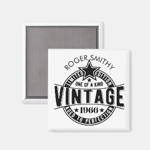 1966 60th Birthday Vintage Aged to perfection Magnet