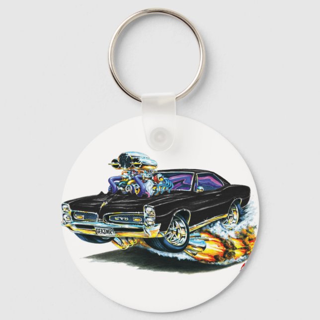 1966-67 GTO Black Car Keychain (Front)